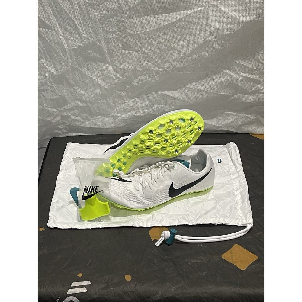 New Men’s 10 Nike Zoom Ja Fly 4 White Bright Spruce Track Spikes DR2741-102
